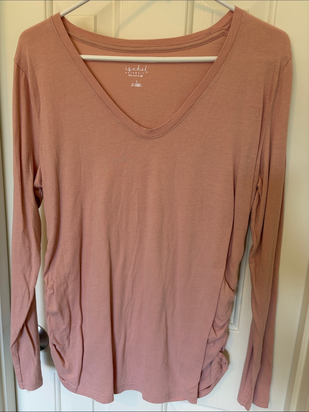 Rose PINK! maternity cotton-modal, long sleeve